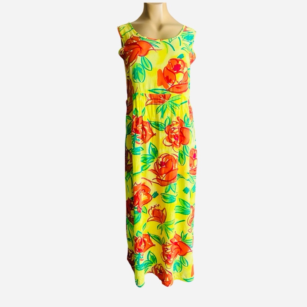 Jams World Tropical Yellow and Red Dress